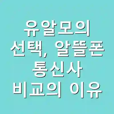 유알모의 선택, 알뜰폰 통신사 비교의 이유